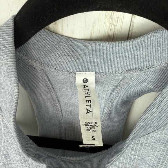 Athleta Small Gray High Neck Tank - Picture 2 of 3